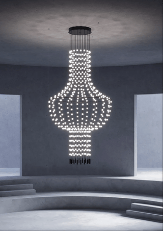 Multidot Chandelier-Neutral Decor
