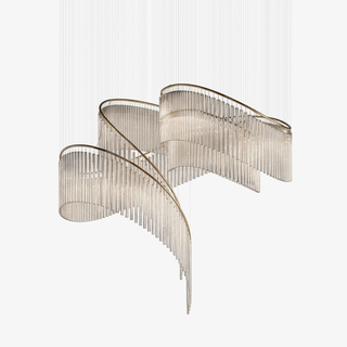 Rivella Cascade Fringe Chandelier-Neutral Decor
