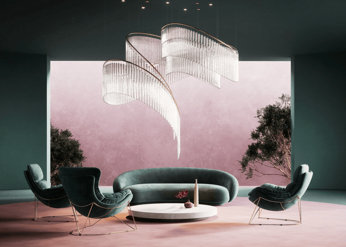 Rivella Cascade Fringe Chandelier-Neutral Decor