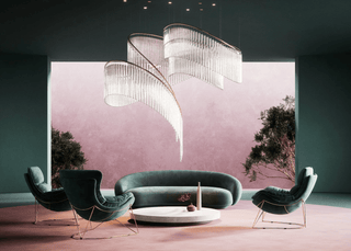 Rivella Cascade Fringe Chandelier-Neutral Decor