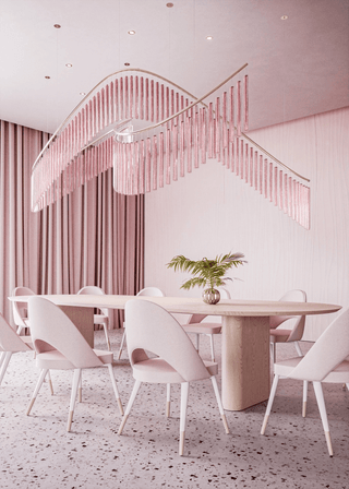 Rivella Cascade Fringe Chandelier-Neutral Decor