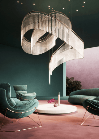 Rivella Cascade Fringe Chandelier-Neutral Decor
