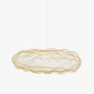 Golden Cloud Weave Pendant Light-Neutral Decor