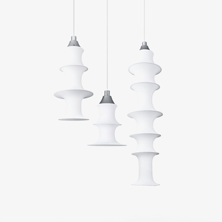 Tiered Column Pendant Light-Neutral Decor