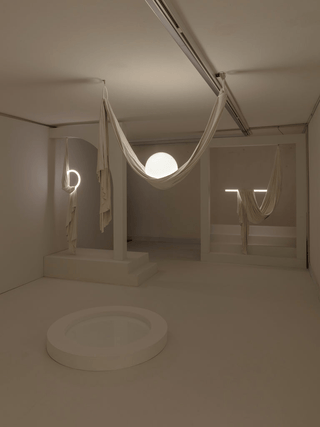 Hammock Fabric Pendant Light-Neutral Decor