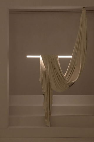 Hammock Fabric Pendant Light-Neutral Decor