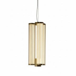 Hexagonal Glass Pendant Lamp-Neutral Decor