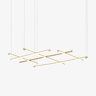 Geometric Linear Grid Pendant Lamp-Neutral Decor