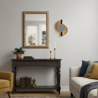 Gilded Fan Wall Lamp-Neutral Decor