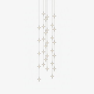 Starfall Staircase Chandelier-Neutral Decor