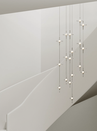 Starfall Staircase Chandelier-Neutral Decor