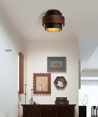 Ebony Ceiling Light-Neutral Decor