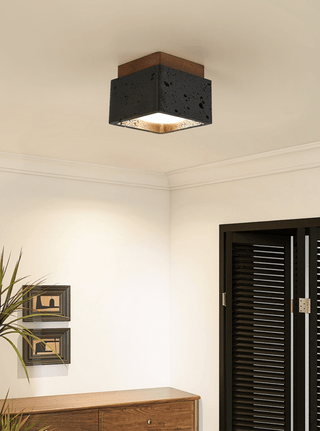 Lava Cube Ceiling Lamp-Neutral Decor