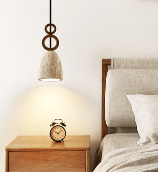 Stone Bell Rings Pendant Light-Neutral Decor