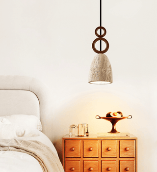 Stone Bell Rings Pendant Light-Neutral Decor