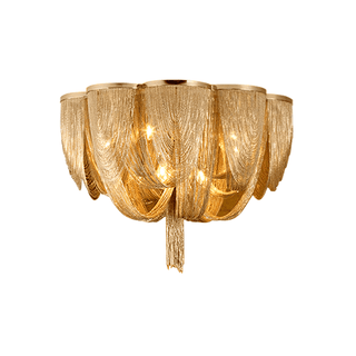 Chain Tassel Ceiling Light-Neutral Decor