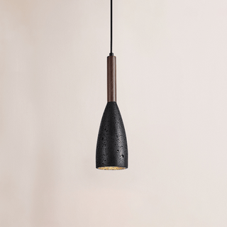 Travertine Teardrop Pendant Light-Neutral Decor
