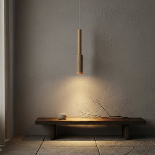Travertine Stick Pendant Light-Neutral Decor