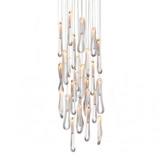 Pearlescent Filament Chandelier-Neutral Decor