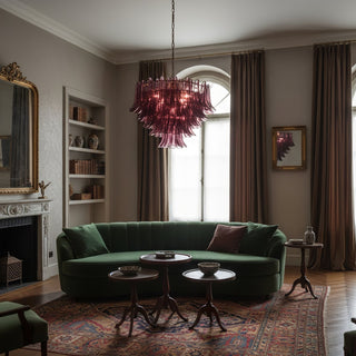 Amethyst Bloom Chandelier-Neutral Decor
