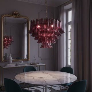 Amethyst Bloom Chandelier-Neutral Decor