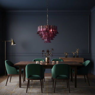 Amethyst Bloom Chandelier-Neutral Decor