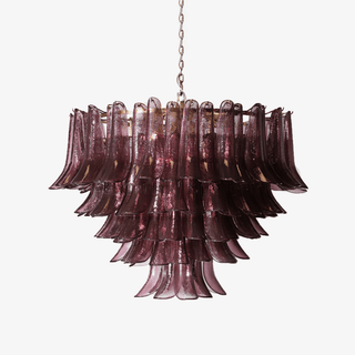 Amethyst Bloom Chandelier-Neutral Decor
