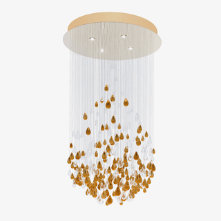 Droplets Sculpture Chandelier-Neutral Decor