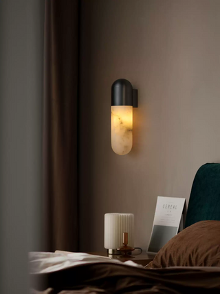 Capsule Alabaster Sconce-Neutral Decor