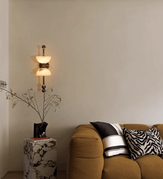 Duo Alabaster Wall Lamp-Neutral Decor