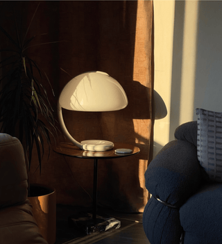 Arc Dome Table Lamp-Neutral Decor