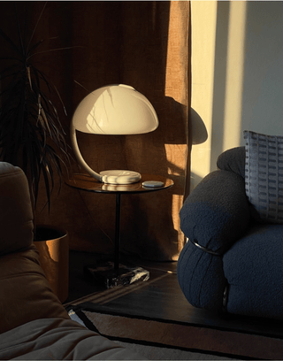 Arc Dome Table Lamp-Neutral Decor