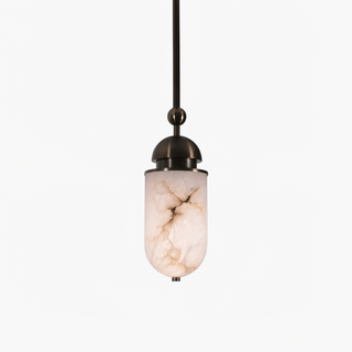 Capsule Alabaster Pendant Lamp-Neutral Decor