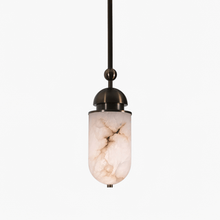 Capsule Alabaster Pendant Lamp-Neutral Decor
