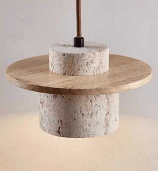 Cylindrical Stone Sconce-Neutral Decor