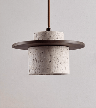 Cylindrical Stone Sconce-Neutral Decor