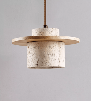 Cylindrical Stone Sconce-Neutral Decor