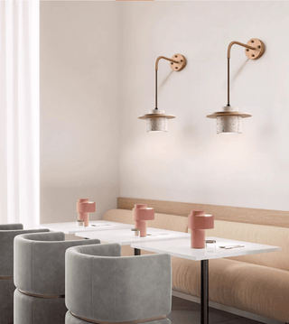 Cylindrical Stone Sconce-Neutral Decor