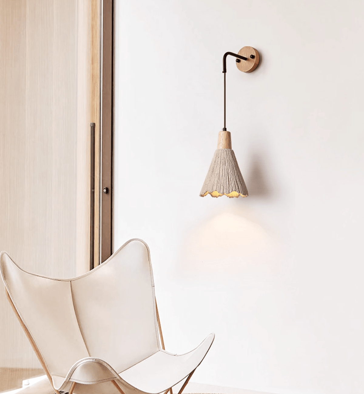 Microcement Wall Lamp-Neutral Decor