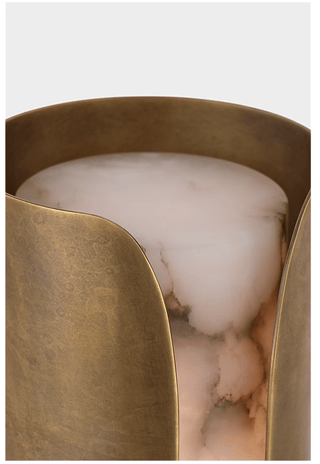 Cradled Alabaster Sconce-Neutral Decor