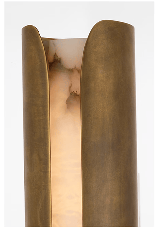 Cradled Alabaster Sconce-Neutral Decor