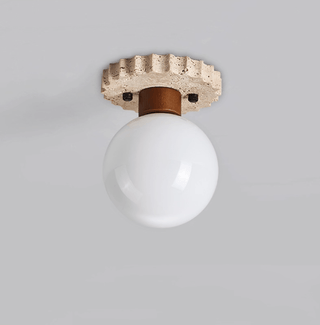 Cogstone Orb Ceiling Lamp-Neutral Decor