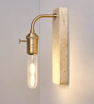 Industrial Stone Sconce-Neutral Decor