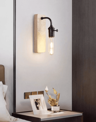 Industrial Stone Sconce-Neutral Decor