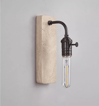 Industrial Stone Sconce-Neutral Decor