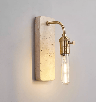 Industrial Stone Sconce-Neutral Decor