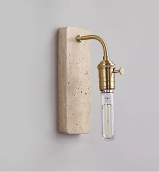 Industrial Stone Sconce-Neutral Decor