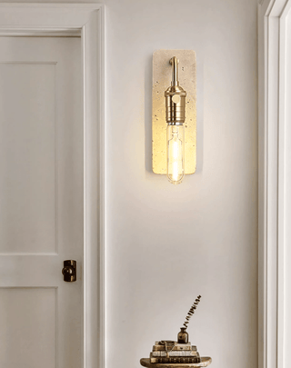 Industrial Stone Sconce-Neutral Decor