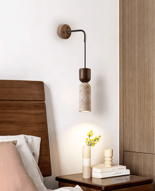 Travertine Fusion Wall Sconce-Neutral Decor