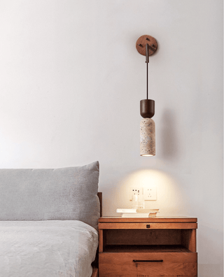 Travertine Fusion Wall Sconce-Neutral Decor